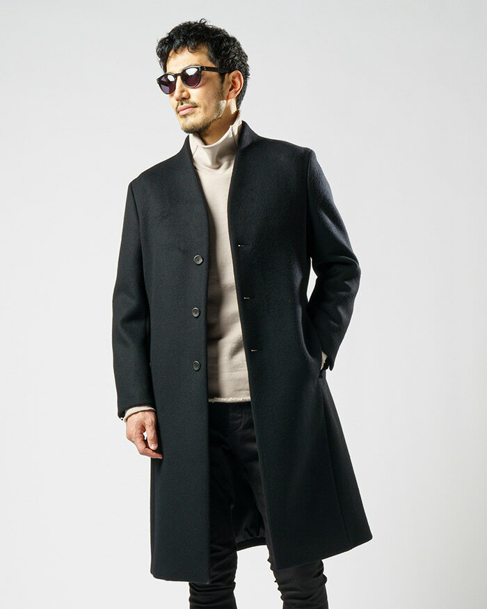 wjk ダブルジェイケイ l solid coat ノーカラーコート メンズ 23秋冬 1868wo03