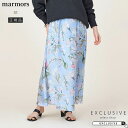 【SUMMER SALE30】marmors マルモア flower print flare skirt レディース 25春夏 0225102017