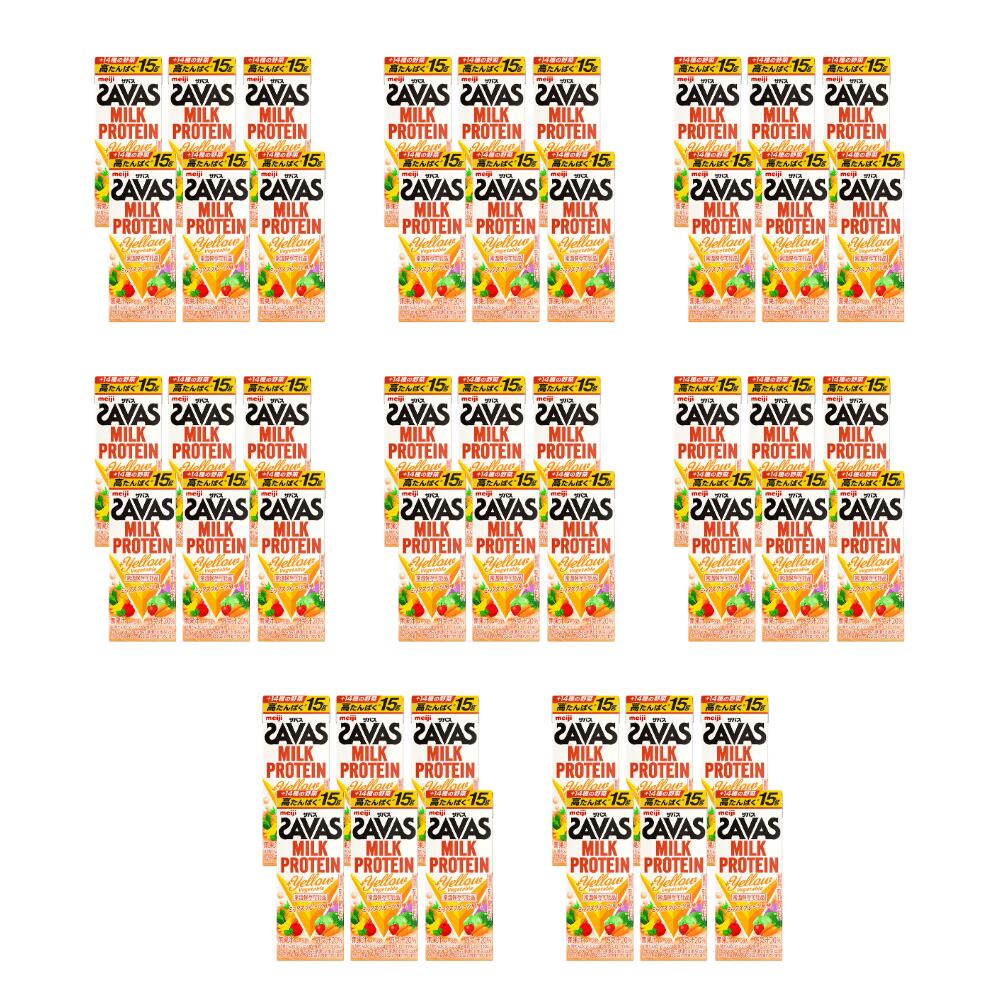 【直送品】まとめ買い2ケースセット　【明治】ザバス MILE PROTEIN脂肪0＋Yellow V...