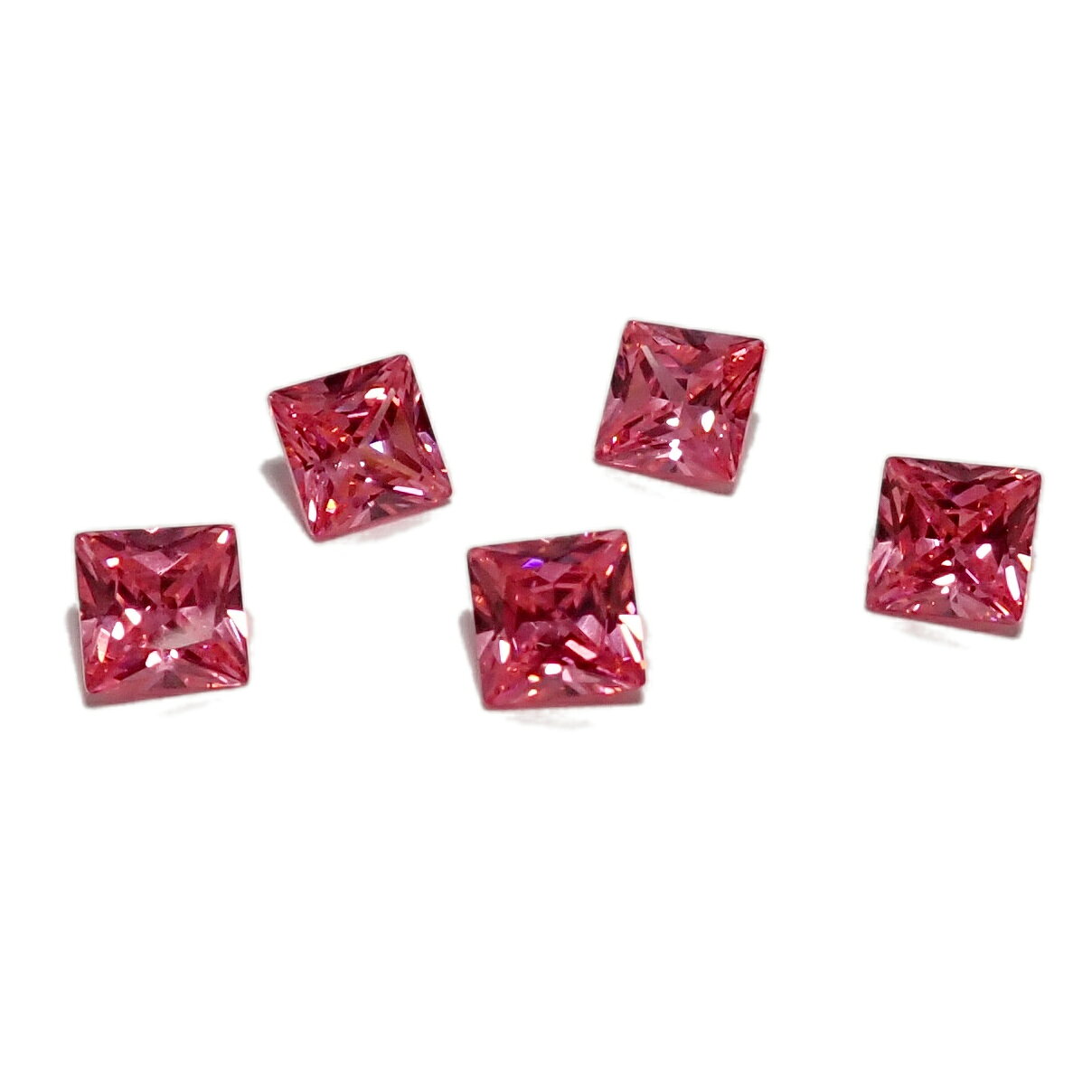 GemKana/カラーチェンジキュービックジルコニア10#/6x6mmプリンセスカット