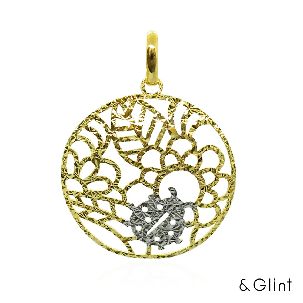 ★20%OFFクーポン配布中★K18 イエローゴールド/ホワイトゴールド ラウンド ペンダントトップ チャーム てんとう虫 リーフ フラワー プレゼント ギフト...