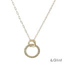 ★★20%OFFクーポン配布中_全品対象★★K10 イエローゴールド ホワイトゴールド サークルモチーフネックレス ホワイトトパーズ 記念日 誕生日 プレゼント...