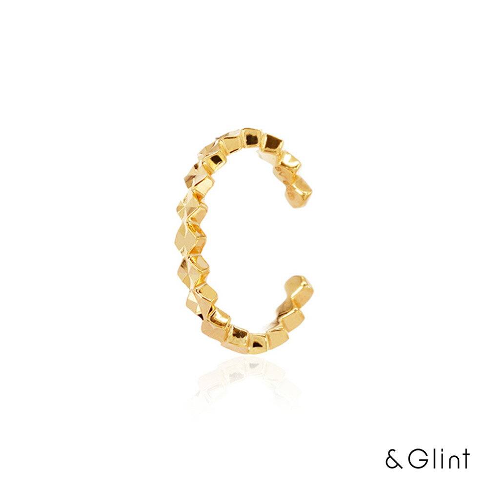 ★20%OFFクーポン配布中★【片耳販売】K10 イエローゴールド、ピンクゴールド、ホワイトゴールド ダイヤモンドカット イヤーカフ 記念日 誕生日 プレゼント...