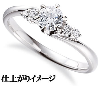 樂天商城 - ジュエリーリフォーム　セミオーダー　リング用空枠　カスタムジュエリー　既成デザイン枠【02B0171】