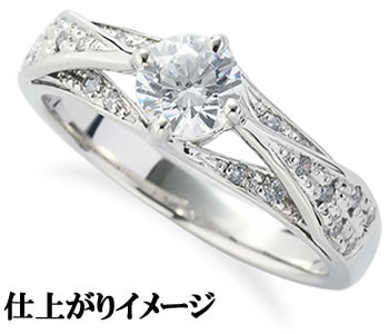 樂天商城 - ジュエリーリフォーム　セミオーダー　リング用空枠　カスタムジュエリー　既成デザイン枠【03B0227】