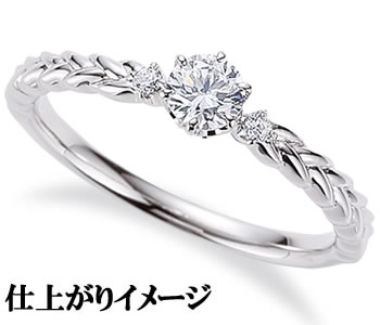 樂天商城 - ジュエリーリフォーム　セミオーダー　リング用空枠　カスタムジュエリー　既成デザイン枠【02B0254】