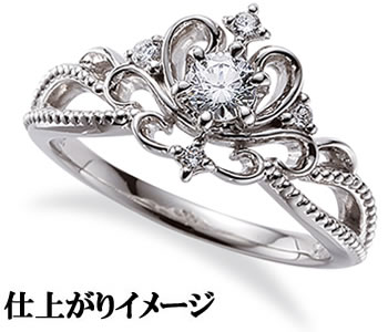 樂天商城 - ジュエリーリフォーム　セミオーダー　リング用空枠　カスタムジュエリー　既成デザイン枠【02B0280】
