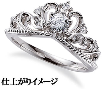 樂天商城 - ジュエリーリフォーム　セミオーダー　リング用空枠　カスタムジュエリー　既成デザイン枠【02B0281】
