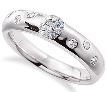 ジュエリーリフォーム　セミオーダー　リング用空枠　カスタムジュエリー　既成デザイン枠【04B0059】