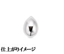ジュエリーリフォーム セミオーダー ペンダントトップ用 カスタムジュエリー 既成デザイン枠 しずくデザイン ティアドロップ ミニサイズ お手持ちメレダイヤで加工可能 【16E0303】 【店頭受取対応商品】