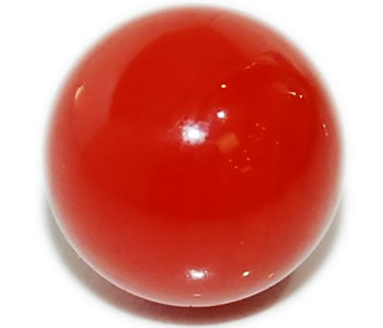 コーラル-珊瑚 血赤色 丸珠 無穴 ルース 約10.0mm 【厳選ピース】 【店頭受取対応商品】