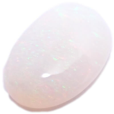 ホワイトオパール オーバルカボッション ルース 4.81ct 【店頭受取対応商品】