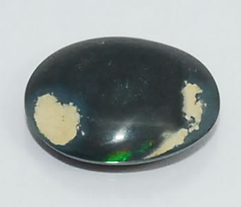 ブラックオパール オーバルカボッション バフトップ ルース 3.04ct 【店頭受取対応商品】