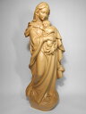 《レーピ》欧州教会使用創業100年 木彫りブランド木彫り　聖母マリア像「ルネサンス」聖母子像 ニス仕上げ　高さ 20cm 保証書付【イタリア】 その1