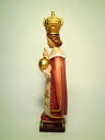 《レーピ》欧州教会使用創業100年 木彫りブランド木彫り　イエス キリスト像 「 プラハの幼子 」カラー仕上げ（手彩色）高さ 15cm　保証書付【イタリア】 3