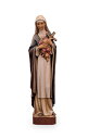 《レーピ》欧州教会使用創業100年木彫りブランド木彫り　諸聖人像幼きイエズスの「聖テレジア」（St. Theresa）カラー（手彩色）高さ 40cm　保証書付【イタリア】