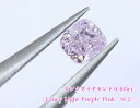 【ピンクダイヤ・ルース特別販売】ピンクダイヤモンド・ルース / 0.405ct, Fancy Light Purple Pink, SI-2【中宝研ソーティング付】《売り切れ》