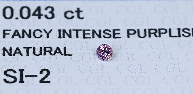 【ピンクダイヤ・ルース特別販売】ピンクダイヤモンド・ルース / 0.043ct, Fancy I...