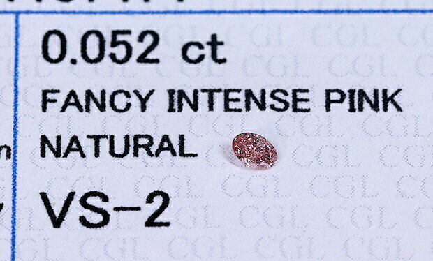【ピンクダイヤ・ルース特別販売】ピンクダイヤモンド・ルース / 0.052ct, Fancy I...