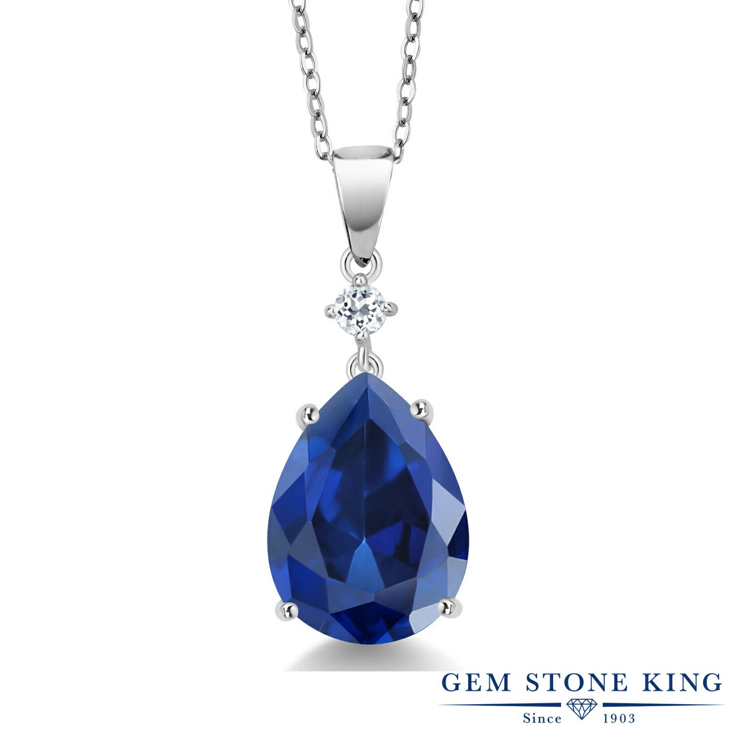 ブランドGem Stone King （ジェムストーンキング）商品名10.34カラット シミュレイテッド サファイア ネックレス ペンダント レディース 天然 トパーズ シルバー92510.34 Ct Blue Simulated Sapphire White Topaz 925 Sterling Silver Necklace with Chainジェムストーン10.20カラット ブルー シミュレイテッド サファイア (16mm x 12mm)ペアシェイプ カット0.14カラット 天然 ホワイト トパーズ (3mm x 3mm) 総カラット数10.34カラット (合計 2粒)金属の素材シルバー925 刻印入り金属アレルギーフリー ニッケルフリーセッティングプロング(爪留め) セッティングチェーン45cm あずきチェーン (ヒキワ)付属品ジュエリーボックス・品質保証カード・手さげバッグ品番VIV-0231-PS-CS-BL-T-W-SS9月の誕生石 サファイア気品のある青色が美しいサファイアは、9月の誕生石です。ダイヤモンド、エメラルド、ルビーとともに四大宝石としても愛されています。身に着ける人の心を落ち着かせ、良いチャンスを掴む手助けをしてくれるといわれています。Gem Stone King（ジェムストーンキング）創業115年を超える、世界が認める「天然石の王」定番からトレンドまでおしゃれなデザインが世界的に人気のジュエリーブランド高品質の天然石をお求め安い価格で販売！海外「ニューヨーク」から直接お届けしております● 普段使いやご褒美に20代、30代、40代、50代と幅広い年代の大人の女性にぴったり似合う贅沢な高級感デイリーに、オフィス カジュアルに、お呼ばれなどのフォーマルにも使える、上品できれいめなデザイン● 大切な女性（妻、嫁、彼女）へのプレゼントに結婚・婚約、結婚記念日、誕生日プレゼント、夫婦の記念日にクリスマス、ホワイトデー、バレンタインデー、母の日のギフトに仲良しな女友達へのサプライズギフトに還暦のお祝い、成人・入学・卒業のお祝いの贈り物にもおすすめ● 幸運のお守りにパワーストーンとしても人気の宝石たちは、お守りとしても世界中で愛用されていますあなたのお気に入りのカラーストーンを毎日のラッキーアイテムに！＊ GemStoneKingの正規品、生涯保証でお修理も可＊ 金属アレルギーフリー ニッケルフリーで安心シミュレイテッド サファイアシルバー925(純銀) ネックレス10.20カラットのシミュレイテッド サファイアとシルバー925(純銀)でお作りするシンプルなネックレス。ホワイトトパーズをアクセントストーンに添えた、魅力的なカラーコンビネーションがおしゃれなジュエリー。チェーンはシンプルなあずきチェーンで、快適な装着感。20代、30代、40代、50代と幅広い年代にぴったり似合う、上品で贅沢な高級感がおすすめです。普段使いや特別な装いに、シーンを選ばずお使いいただけます。ブランドGem Stone King （ジェムストーンキング）商品名10.34カラット シミュレイテッド サファイア ネックレス ペンダント レディース 天然 トパーズ シルバー925ジェムストーン10.20カラット ブルー シミュレイテッド サファイア (16mm x 12mm)ペアシェイプ カット0.14カラット 天然 ホワイト トパーズ (3mm x 3mm) 総カラット数10.34カラット (合計 2粒)金属の素材シルバー925 刻印入り金属アレルギーフリー ニッケルフリーセッティングプロング(爪留め) セッティングチェーン45cm あずきチェーン (ヒキワ)付属品ジュエリーボックス・品質保証カード・手さげバッグ品番VIV-0231-PS-CS-BL-T-W-SSサファイア ネックレス で探す人気ランキングから探す