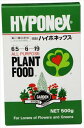 ■水にうすめて使う液体肥料です。■植物の株を丈夫にするカリ成分：を多く含みます。また、カルシウム成分：の働きにより強健な植物に育てます。■日照不足や暑さ・寒さへの抵抗性を高めます。■水耕栽培にも使用できます。　植物に合わせて適量を水に薄めて、植物の株元へ与えて下さい。植物に合わせて適量を水に薄めて、植物の株元へ与えて下さい。　※本剤は液体肥料です。農薬と混合しないで下さい。使用後は密栓し直射日光や高温の所を避けて保管して下さい。※本剤は液体肥料です。農薬と混合しないで下さい。使用後は密栓し直射日光や高温の所を避けて保管して下さい。　成分：(チッソN-リン酸P-カリK)6.5-6-19　容量(g)500　寸法(幅W×奥行D×高さH)(mm)107×30×165　重量(g)545　登録番号：輸第(号)1693　肥料の種類：配合肥料　肥料の名称：ハイポネックス複合肥料1号　