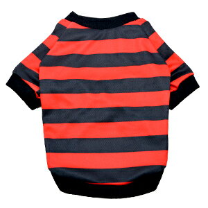【PET】【なごみ】ペット用　20ボーダーSSTシャツ　3号Long　カラー：4.レッド　JAN:4580418468662【T】