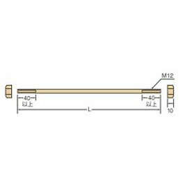 Rakuten - Z M12両ネジボルト　M12×300　(100本/ケース）
