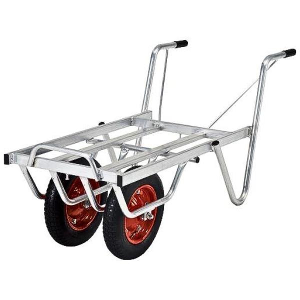 アルインコ SKX02W アルミ製台車 コンテナカー 2輪車タイプ 2コンテナ用 最大積載質量：100kg