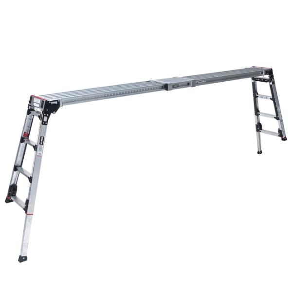 アルインコ 上部操作式 伸縮天板・伸縮脚付足場台 VSX2613RX 天板寸法：236×1633〜2653mm