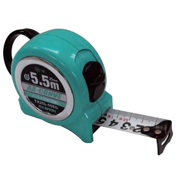 樂天商城 - アックスブレーン アックスコンベ エメラルドグリーン コンベックス TX25L-55EG 25mm幅×5.5m