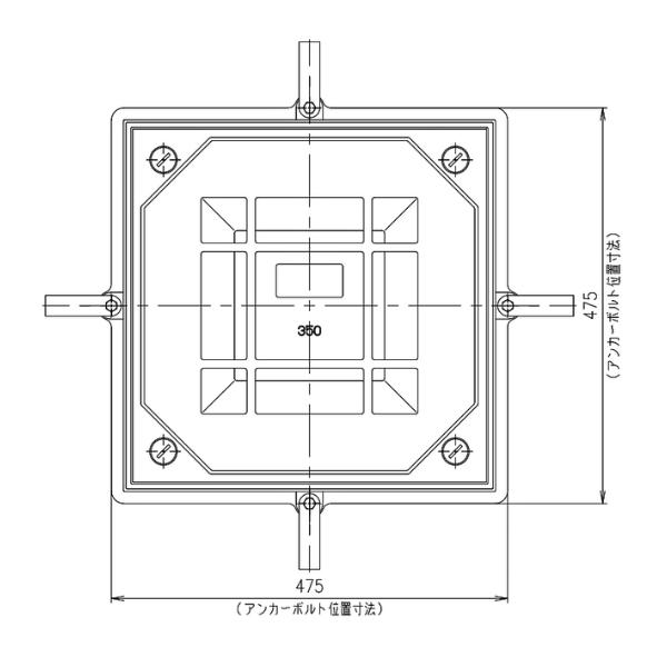 第一機材(DKC) MT-EDL 化粧蓋 開閉具無し 350用 鋳鉄目地 密閉形 ボルトロック式 充填深さ40mm 適用荷重T-20・25 マンホールカバー 02464720【受注生産品】