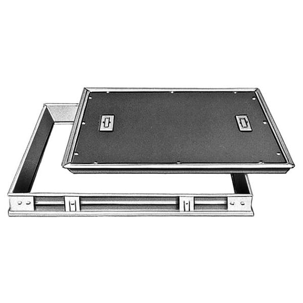 第一機材(DKC) D-2S フロアーハッチ 500用 アルミ目地 落込取手型 デルタハッチ Pタイル貼物用 屋内用 ..