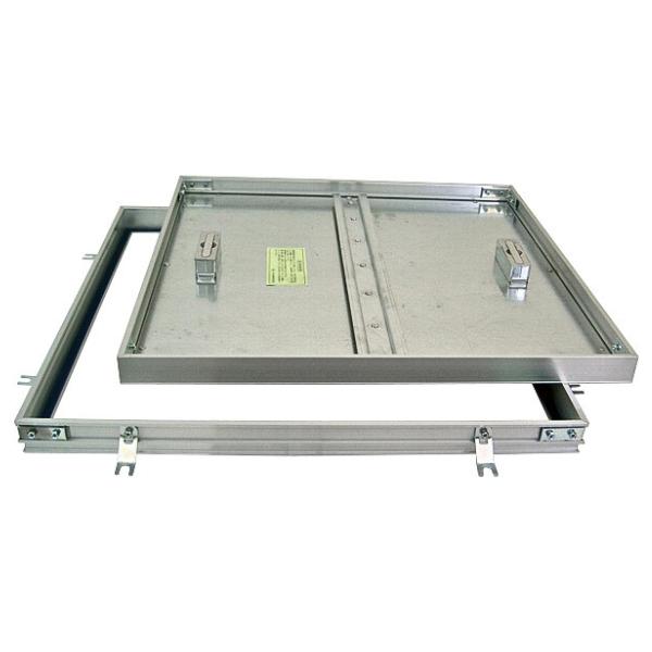 第一機材(DKC) H-4 フロアーハッチ 600用 アルミ目地 モルタル充填用 ガタツキ防止型 落込取手型 屋内..