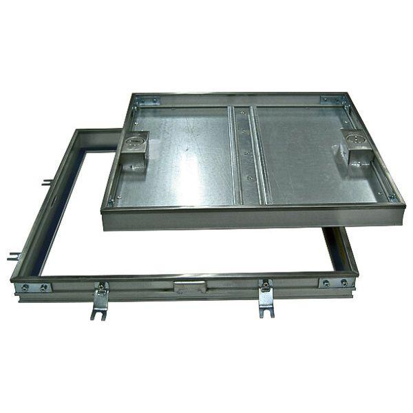 第一機材(DKC) H-8L フロアーハッチ ハンドル無し 450用 モルタル充填用 ガタツキ防止型 施錠型 屋内用..