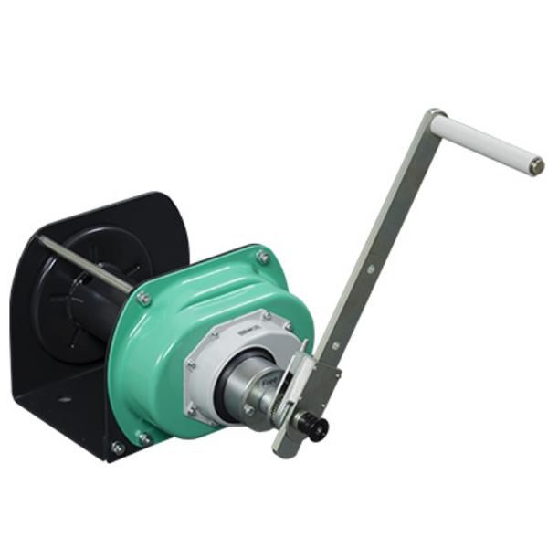 富士製作所 ポータブルウインチ PRW-950N 手動ウインチ 最大荷重950kg ラチェット式ハンドル 壁 床 直付け設置可能