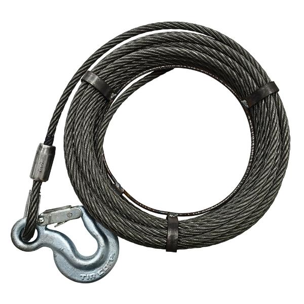 カツヤマキカイ ワイヤロープ 10M リバティ X-5用 フック付