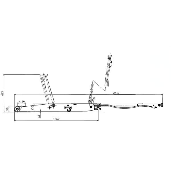 マサダ製作所 ASJ-30ML 3TON 低床型エアーサービスジャッキ 手動式 エアー兼用 ペ...