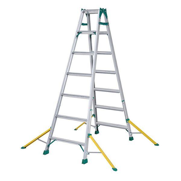 ピカ アウトリガー付き はしご兼用脚立 セーフリガー NDA-210 7尺
