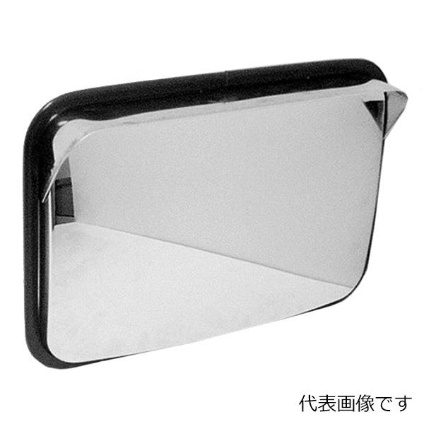 信栄物産 ステンレスミラー 角型 S-5BK 黒 角 375×485mm カーブミラー