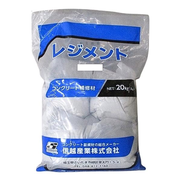 【法人限定】お届け先は法人名(企業名)でお願いします 【北海道・沖縄・離島 別送料】ご注文後、ご連絡いたします 【メーカー直送】お客様都合による返品交換はできません ※画像は代表画像です。ご購入前に仕様をご確認下さい。 ■メーカー：信越産業(株) ■商品名：レジメントUK ■カラー：標準 ■可使時間：混練後約240分※気温20℃での目安 ■施工厚：1mm〜2mmまで ■荷姿：20kg/袋(5kg×4袋) ■主成分：セメント ■性状：粉末状 ■練り上がり量：20kgあたり約14L(水/レジメントUK比=35%) 【用途】 ・コンクリート製品の表面仕上げ材 【特徴】 1.珪砂を含まないため、細かで美しい表面仕上げが可能です 2.粉末特殊ポリマー、各種混和材を配合したプレミックスタイプの表面仕上げ材です 3.高い接着性があります 4.清水との混練から凝結まで練り性はほぼ変わりません 【注意事項】 ・混練に使用する水は水道水等の清水をご使用ください ・本品と他のセメント系材料との混合はお控えください ■管理コード：SN470信越産業 レジメントUX 20kg コンクリート製品表面仕上げ材 粉末状 主成分：セメント 標準色 5kg×4袋 表面仕上げ用ポリマーセメントペースト 2
