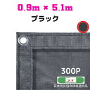 防炎メッシュシート 2類 0.9m×5.1m 10枚入り ブラック 防炎シート メッシュシート