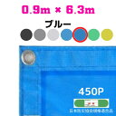 防炎メッシュシート 2類 0.9m×6.3m 10枚入り ブルー 防炎シート メッシュシート