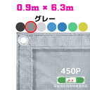 防炎メッシュシート 2類 0.9m×6.3m 10枚入り グレー 防炎シート メッシュシート