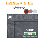 防炎メッシュシート 2類 1.219m×5.1m 10枚入り ブラック 防炎シート メッシュシート