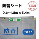 防音シート 1.0mm厚 0.6〜1.8m×3.4m 入数:2枚 送料無料