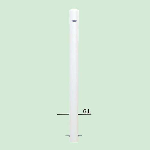帝金 バリカー ピラー型 53-Aフックナシ白 【個人宅配送の場合、追加運賃発生】