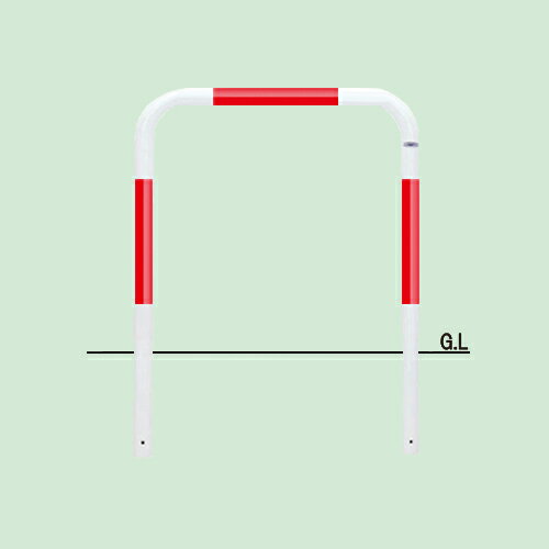 帝金 バリカー 横型 80-A赤白 法人限定