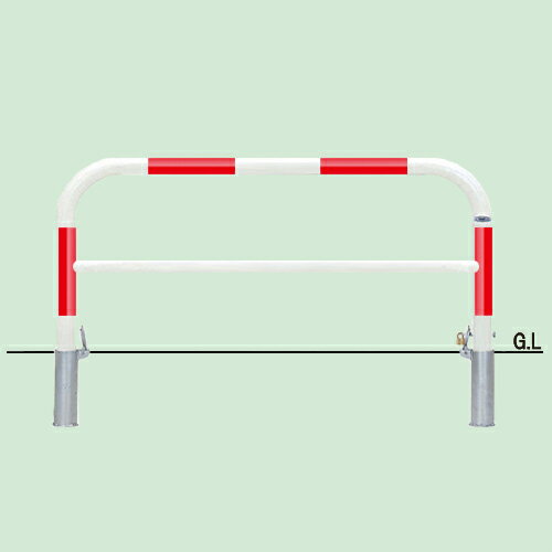 帝金 バリカー 横型 82PK3-15赤白 【個人宅配送の場合、追加運賃発生】 【受注生産品】