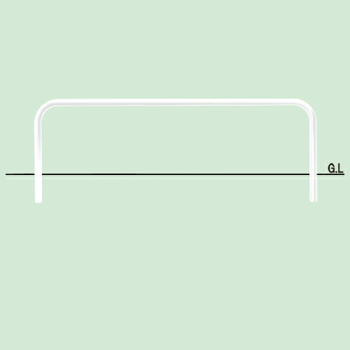 【仕様】 ●材質：スチール製 ●施工方法：固定式 ●サイズ：φ76.3×t3.2 W3000 H800 ●重量：27.5kg 【製品図】 製品図面(PDF)