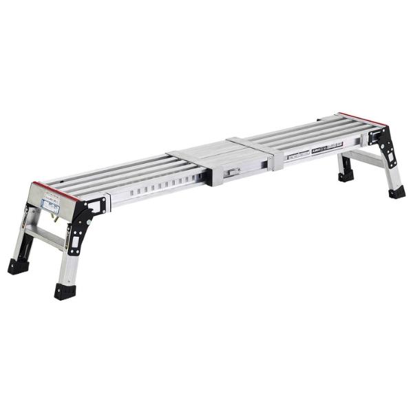 乐天商城 - アルインコ 伸縮天板付足場台 VSK1403 天板寸法：236×1033〜1453mm 天板高さ：0.30m